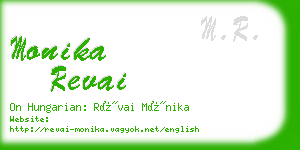 monika revai business card